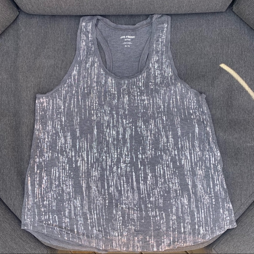 JF Metallic Silver Tank